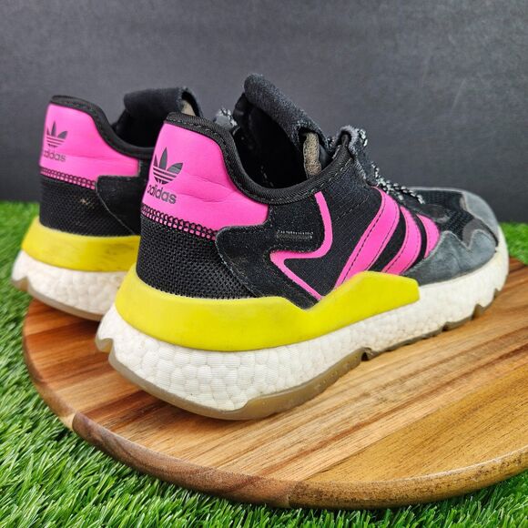 Adidas Originals Nite Jogger Shoes Core Black/Pink/Gum EG2955 Shoes Mens 9.5 main image 9